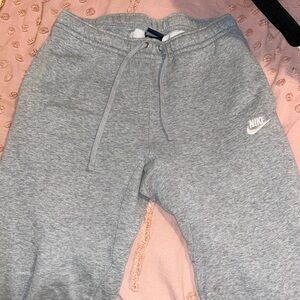 Grey Nike wideleg sweatpants